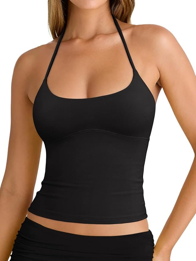 REORIA Y2K Halter Crop Top